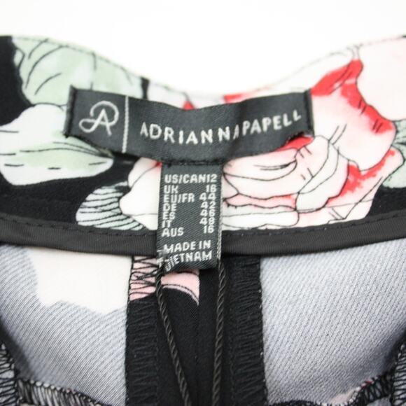 Adrianna Papell Pants Women's Size 12 Floral Print Kate - Picture 4 of 6
